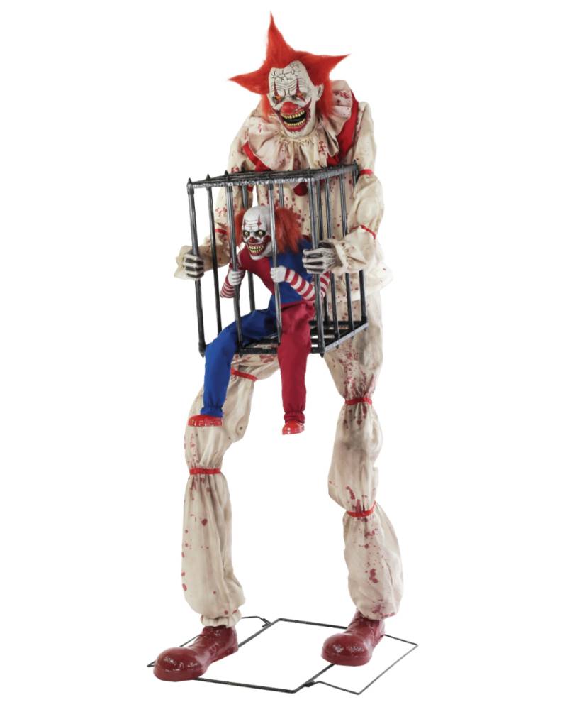 Killer Clown mit Clown in Käfig Animatronic
