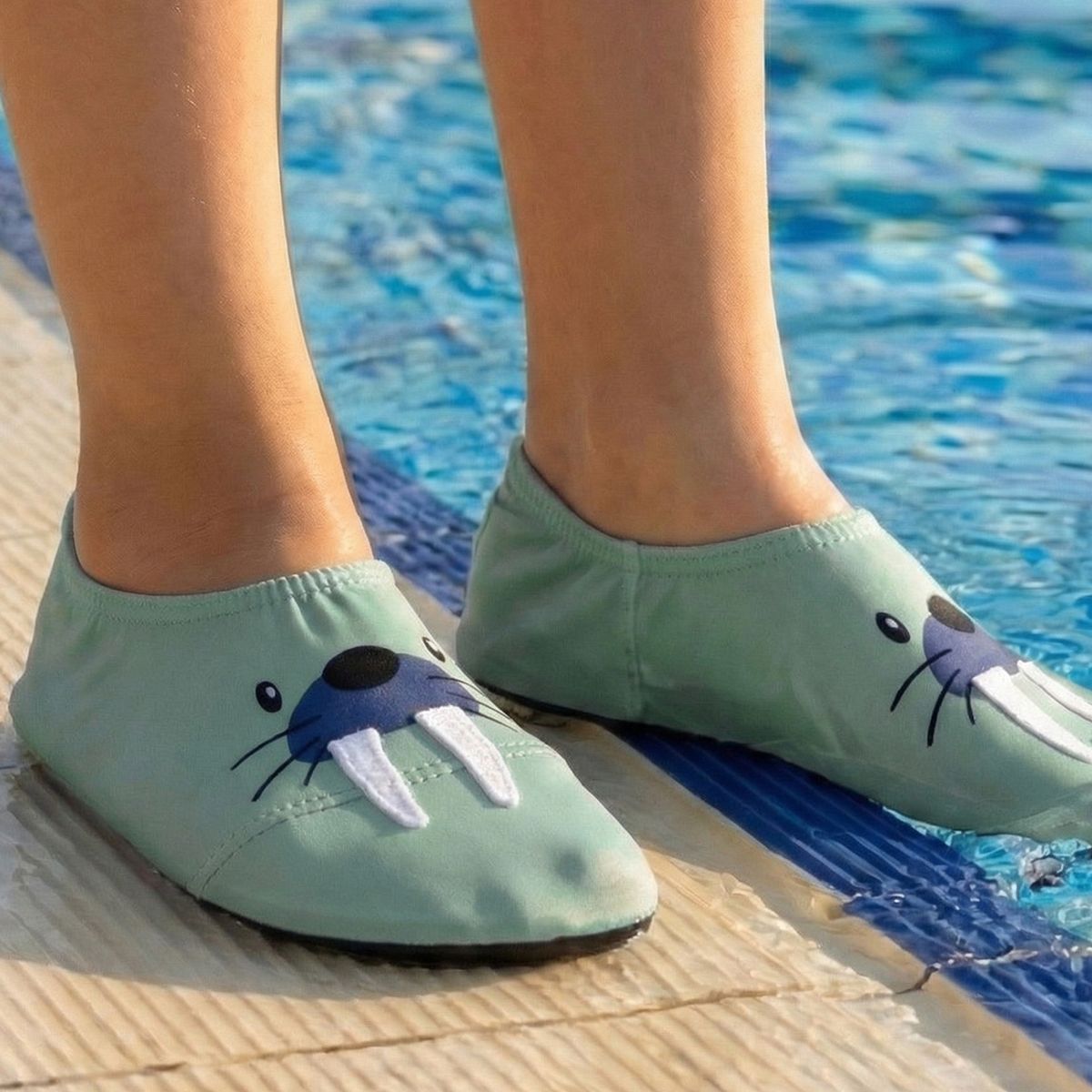 Kinder Badeschuhe Walross – rutschfest & UV 50+ 24/26