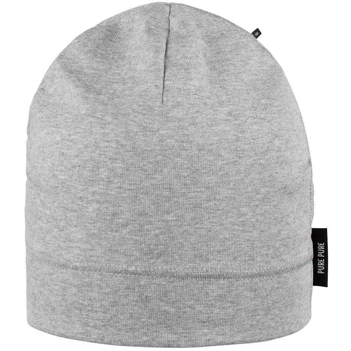 Kinder Beanie Frühling uni grau melange 49 Kinder Beanie Frühling uni grau melange 49