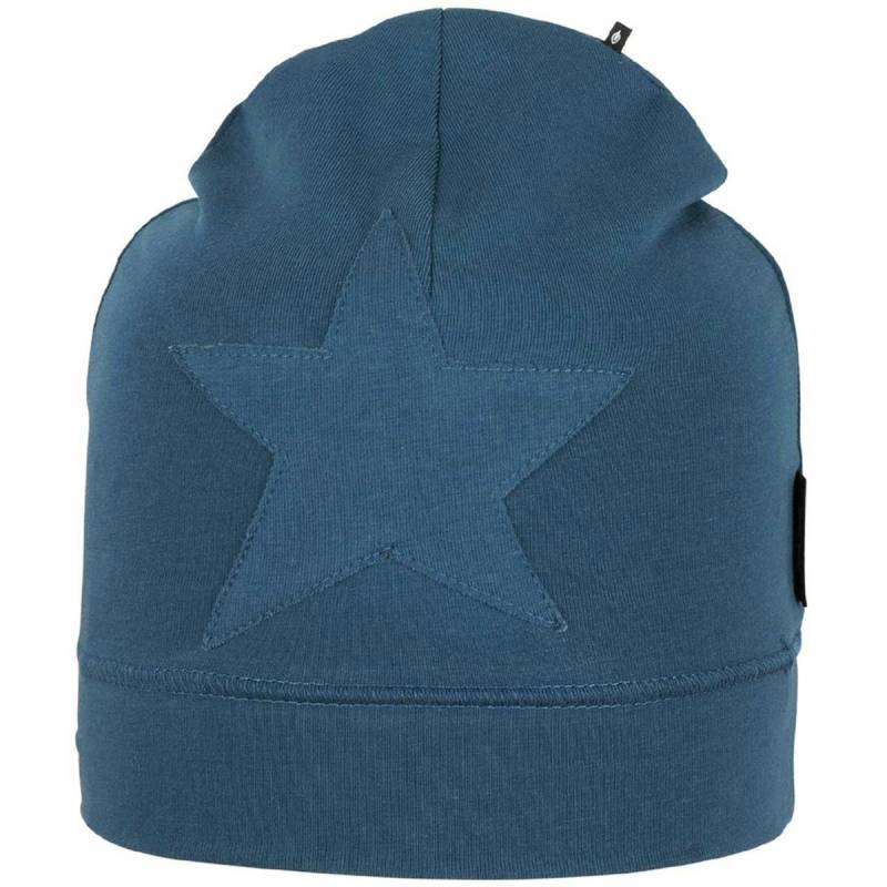 Kinder Beanie Stern dunkelblau 47