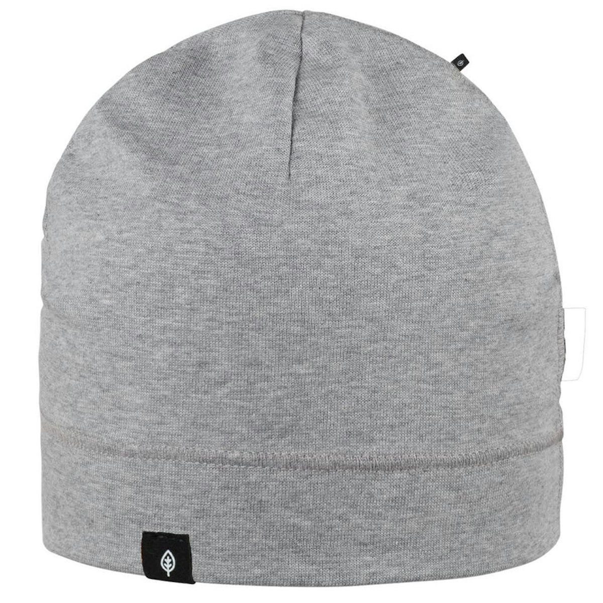 Kinder Beanie uni grau melange 53
