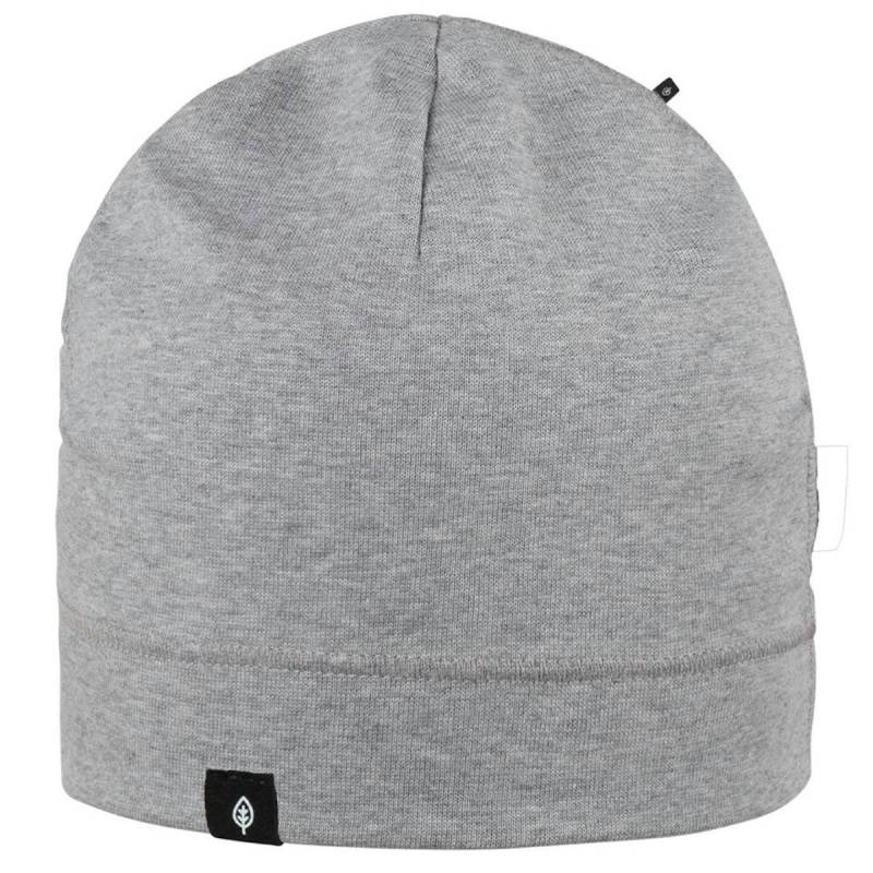 Kinder Beanie uni grau melange 55