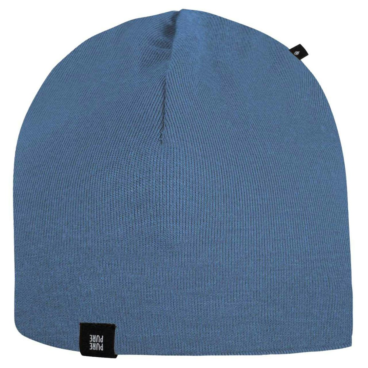 Kinder Beanie uni jeans-blau 55