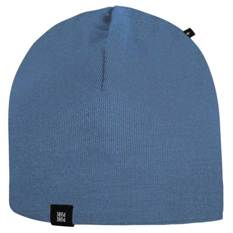 Kinder Beanie uni jeans-blau 55