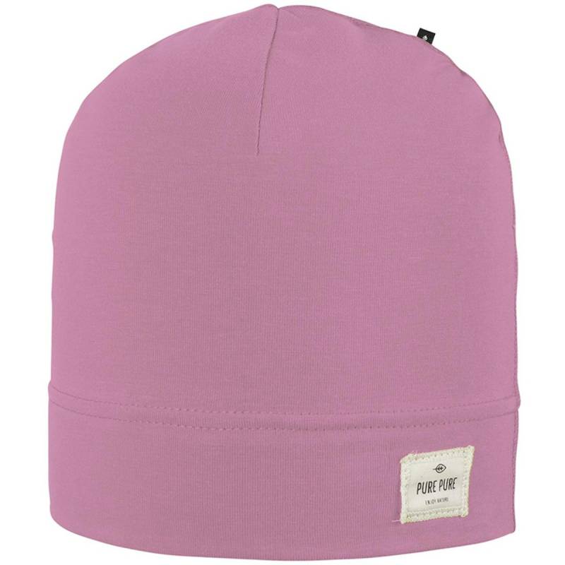 Kinder Beanie uni mauve 49