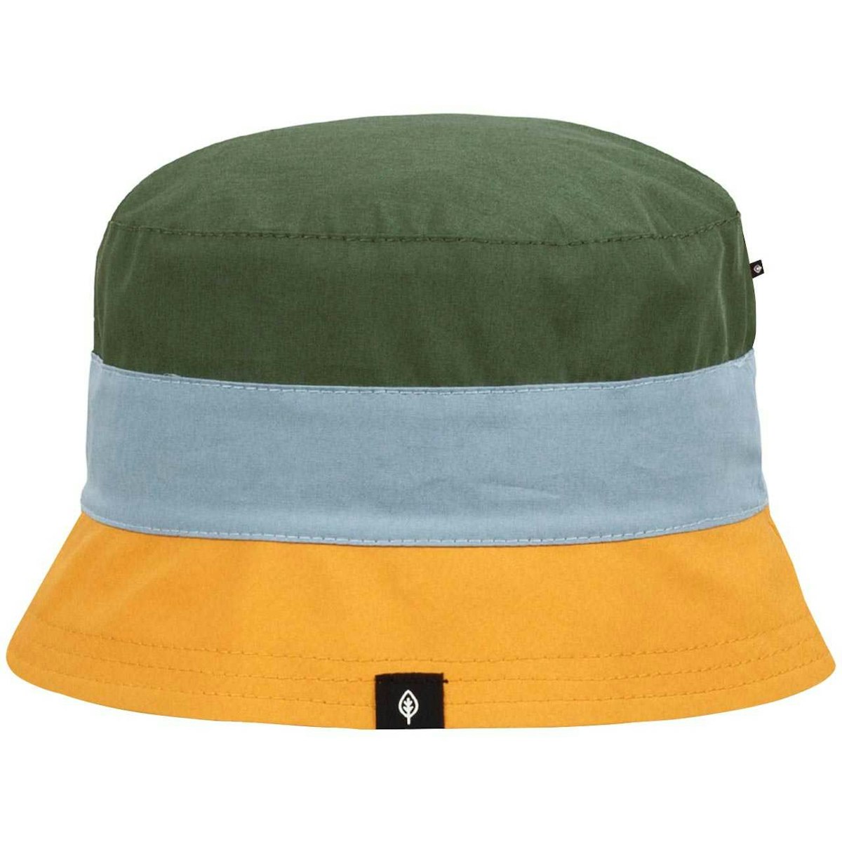 Kinder Fischerhut Block-Design grün-gelb 49