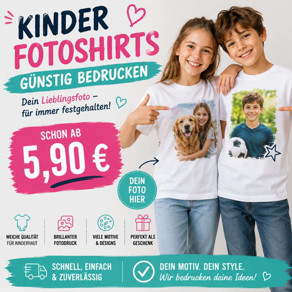 Kinder Fotoshirt Kinder Fotoshirt