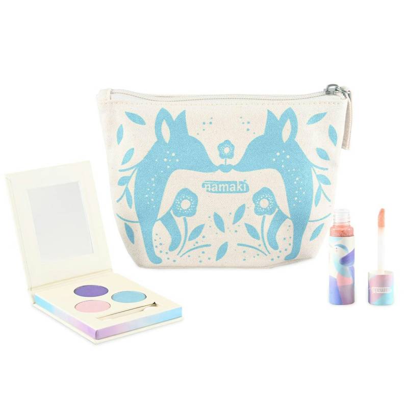 Kinder Kosmetik-Tasche mit Inhalt - Blau 17 x 12 x 6 cm Kinder Kosmetik-Tasche mit Inhalt - Blau 17 x 12 x 6 cm