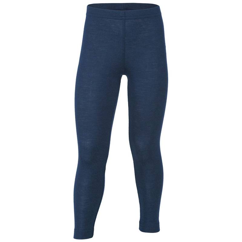 Kinder Leggings  Wolle seide marine 140