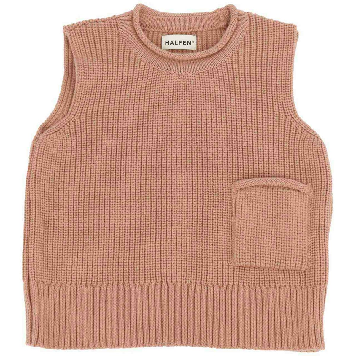 Kinder Pullunder aus Wolle rose 122/128