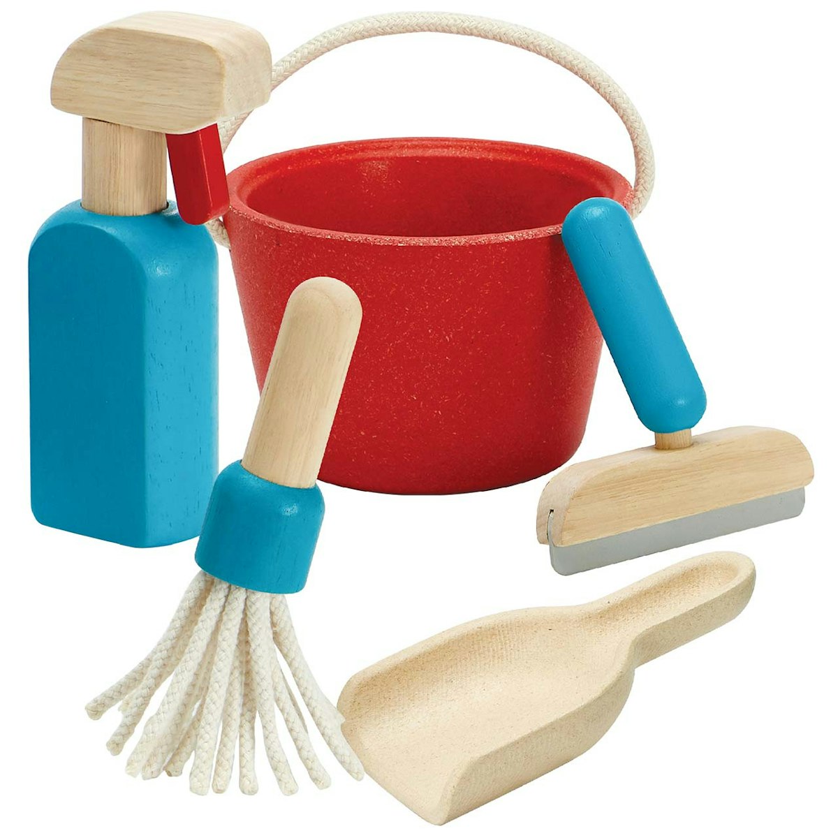 Kinder Putzset aus Holz 5-tlg ab 2 Jahre