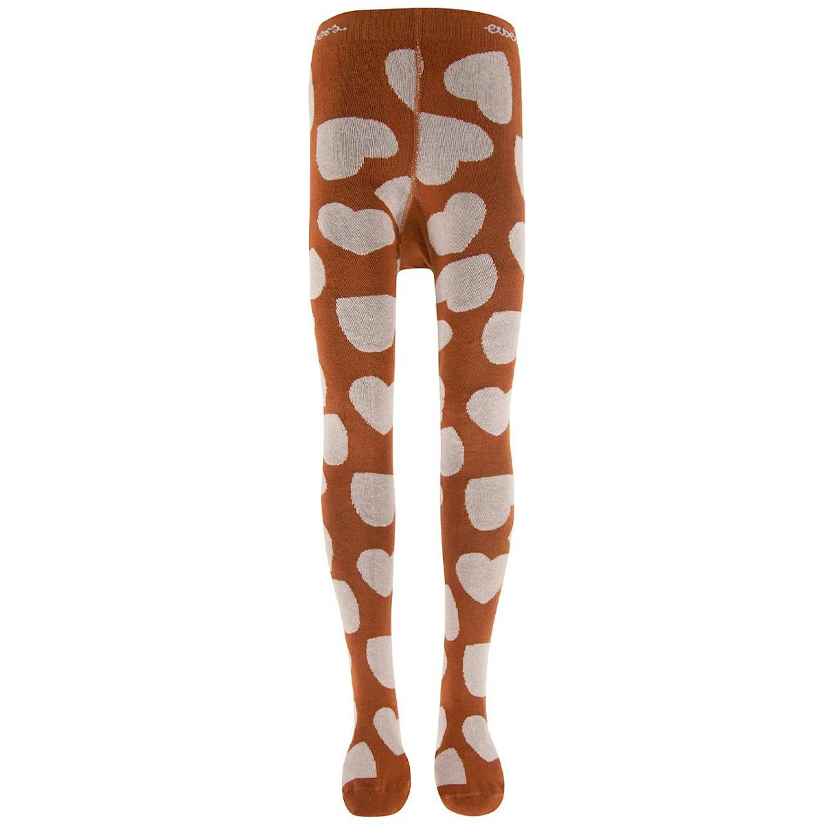 Kinder Strumpfhose Herzen kupfer 92/98