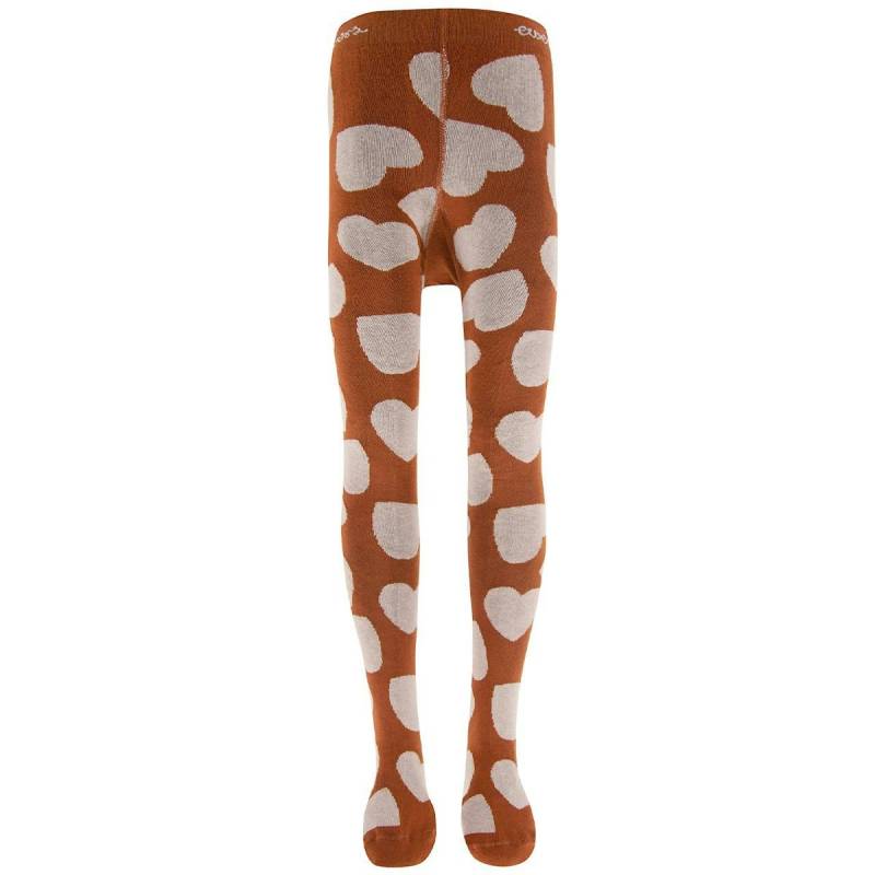 Kinder Strumpfhose Herzen kupfer 92/98