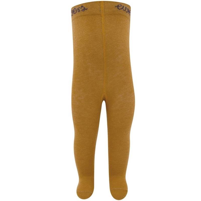 Kinder Strumpfhose herbstgold uni 122/128