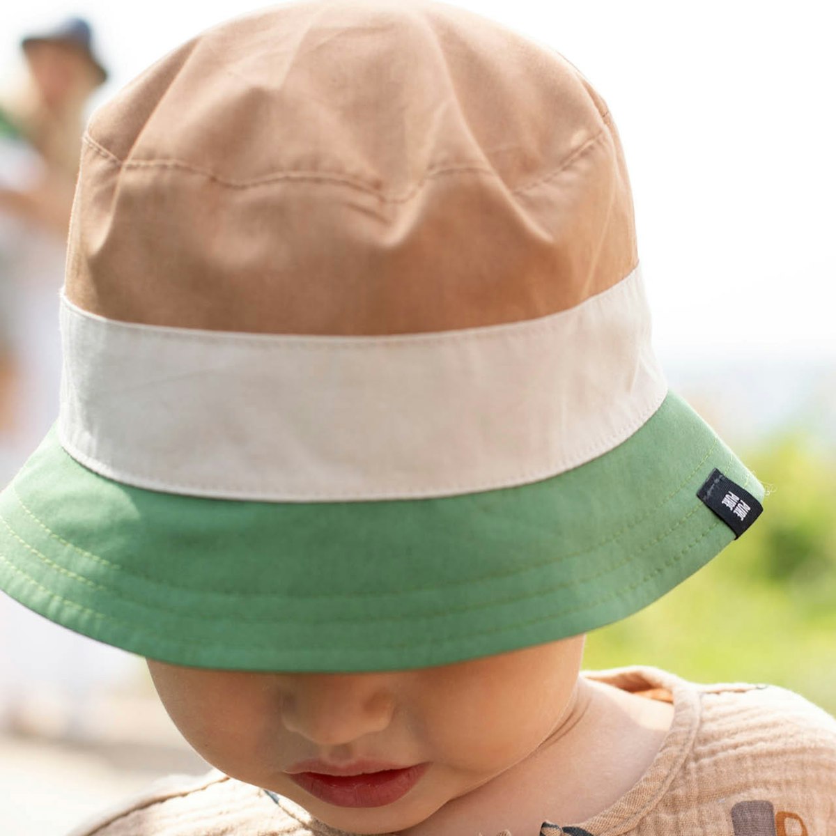 Kinder UV-Fischerhut braun-beige 100% Bio Baumwolle 55 Kinder UV-Fischerhut braun-beige 100% Bio Baumwolle 55