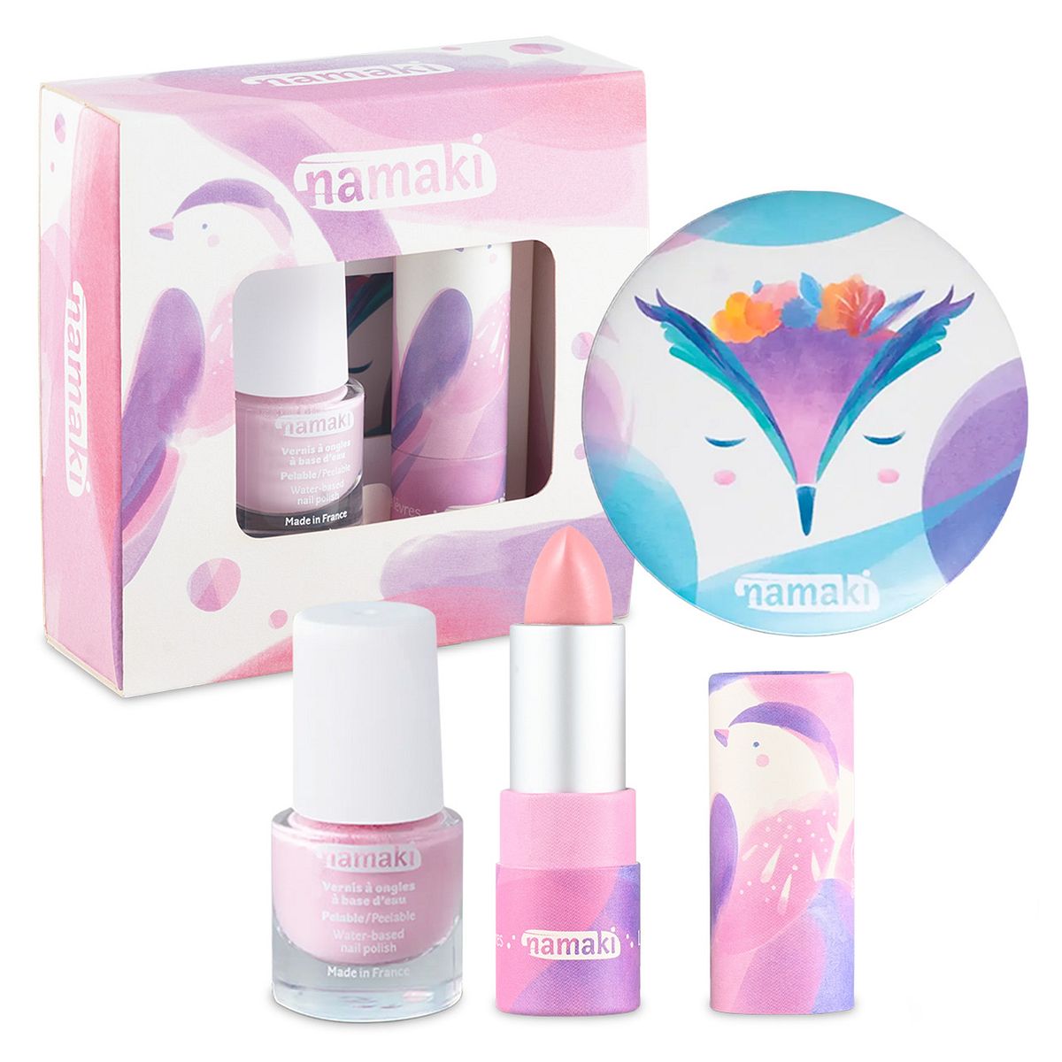 Kinderkosmetik 3er-Set Nachtigall rosa