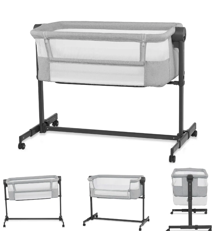 Kinderkraft 2in1 Beistellbett NESTE UP 2 grau