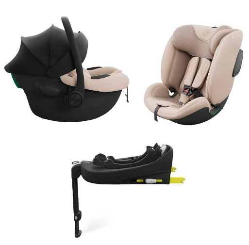 Kinderkraft 3in1 Autositz-Set ENDURA SAFE Beige