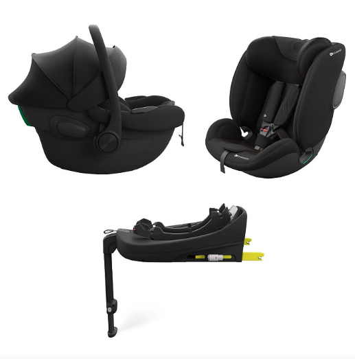 Kinderkraft 3in1 Autositz-Set ENDURA SAFE Schwarz