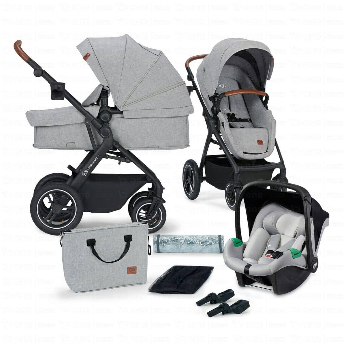 Kinderkraft 3in1 Kombikinderwagen B-TOUR grau