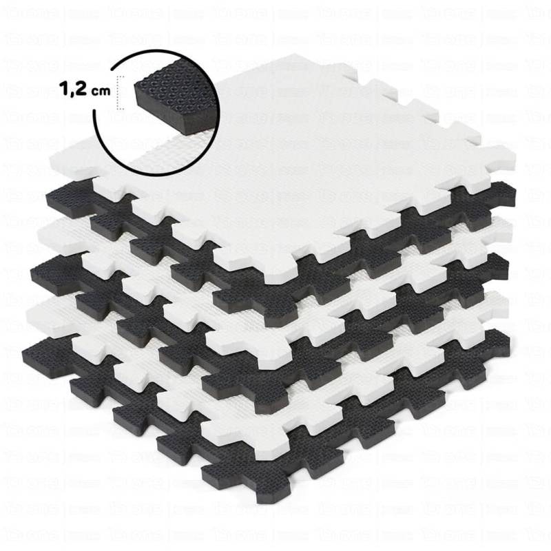 Kinderkraft Schaumstoffmatte - Puzzel 3D LUNO schwarz