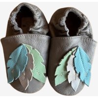Kinderschuhe Federn grau (B-Ware)
