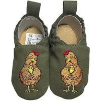 Kinderschuhe RecyStep Mama Huhn grün