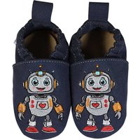 Kinderschuhe RecyStep Roboter Herz blau