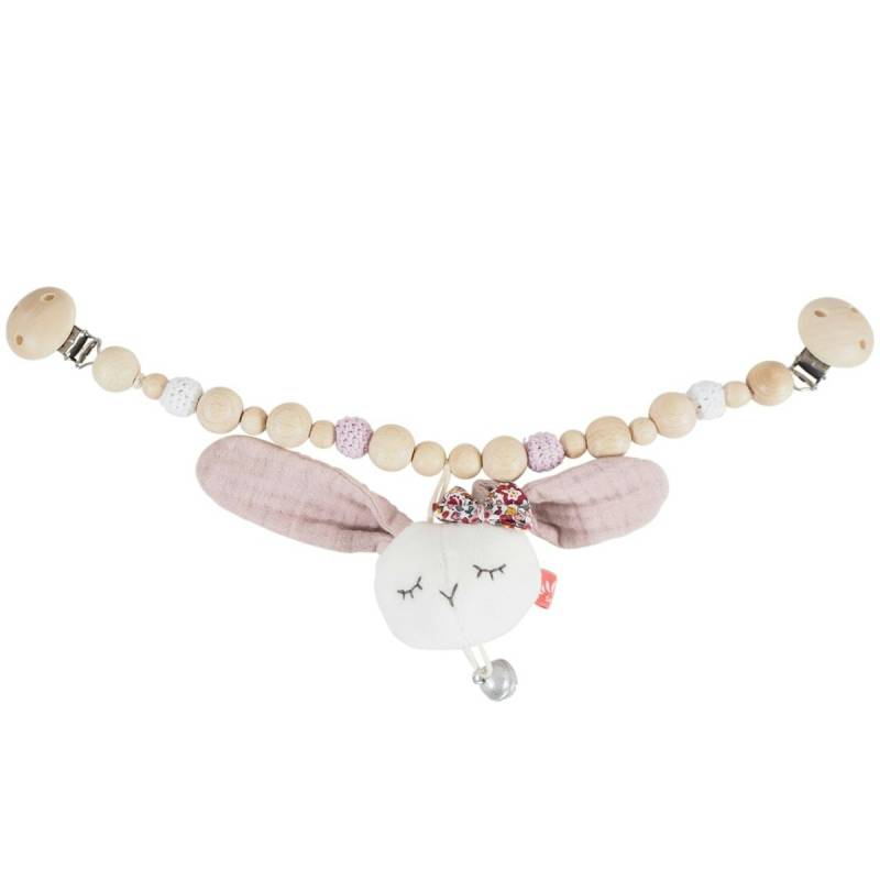 Kinderwagenkette mit Hase und Glocken