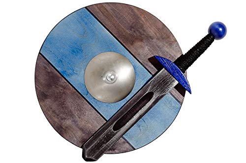 Small VIKING / KNIGHT BLUE Set: Sword 40cm / 15.75in and Shield 34cm / 13.4in Wooden Toy for Kids / Children Small VIKING / KNIGHT BLUE Set: Sword 40cm / 15.75in and Shield 34cm / 13.4in Wooden Toy for Kids / Children von MEILAN
