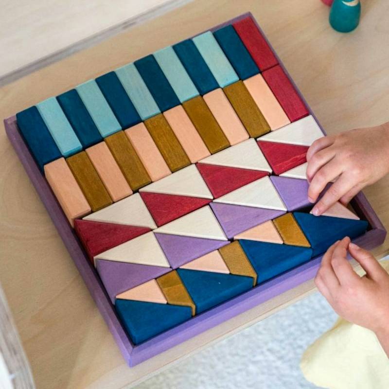 Kleiner Baukasten Rhythm 52 Elemente im Rahmen