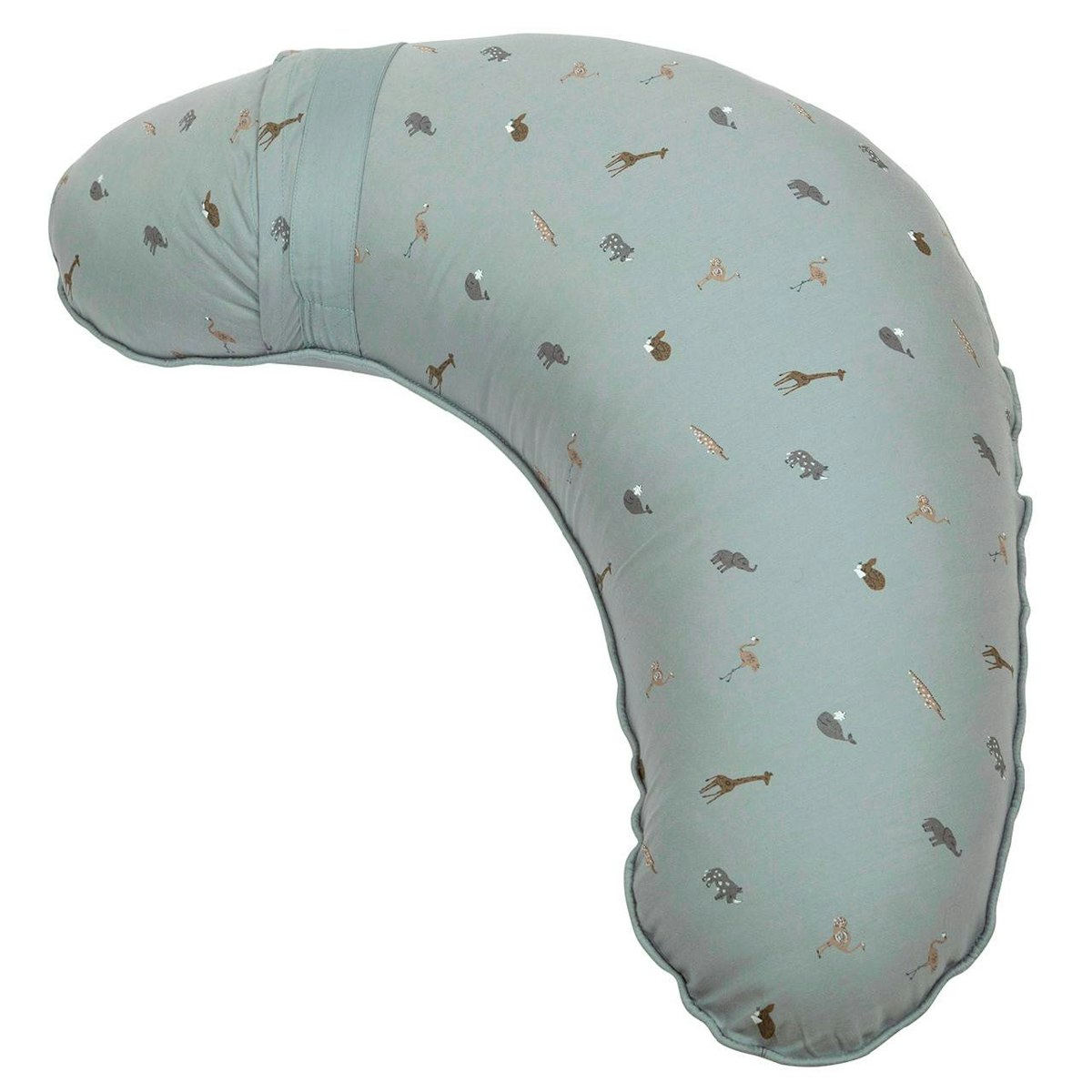 Kleines Stillkissen rauchblau Tierprint