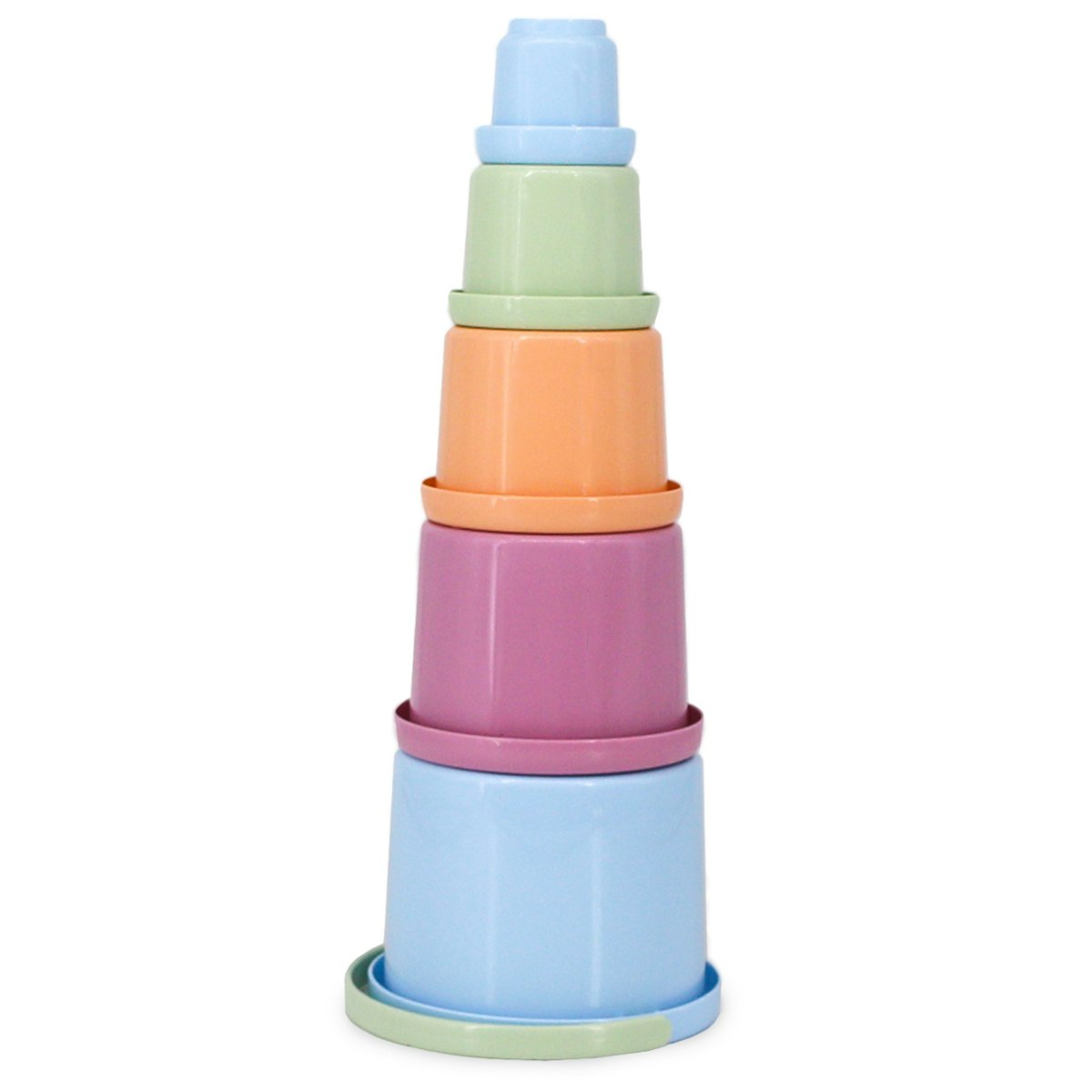 Kleines pastell Stapelbecher Set ab 1 Jahr