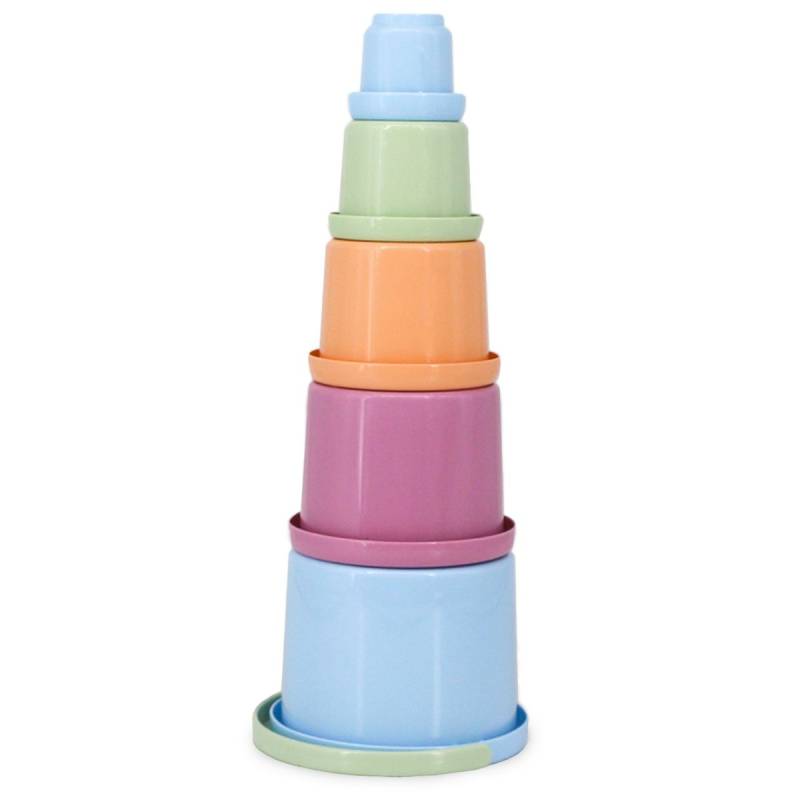 Kleines pastell Stapelbecher Set ab 1 Jahr