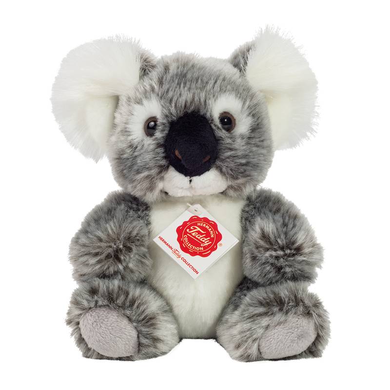 Koala sitzend grau handgefertigt 10x12x18cm Kuscheltiere