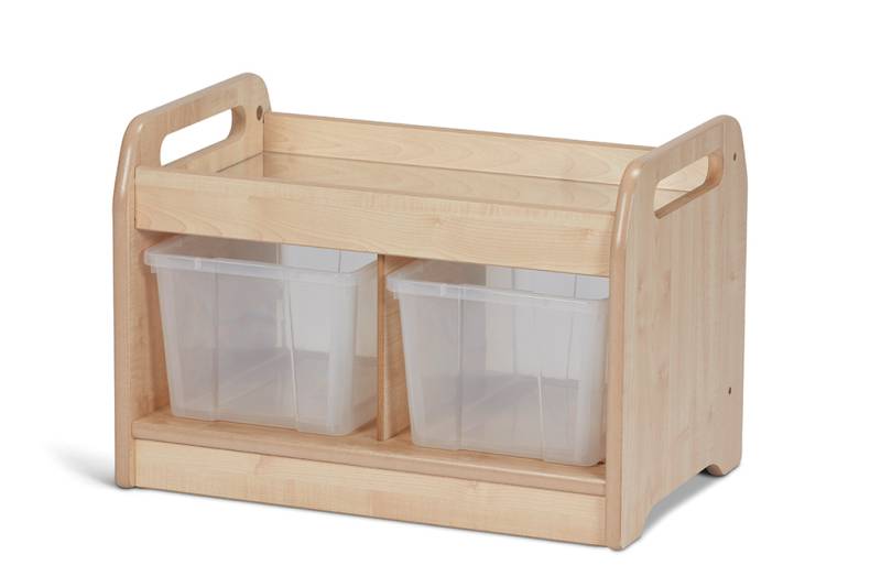 Kompakte, niedrige Spieleinheit mit Spiegel und 2 Wannen Kompakte, niedrige Spieleinheit mit Spiegel und 2 Wannen