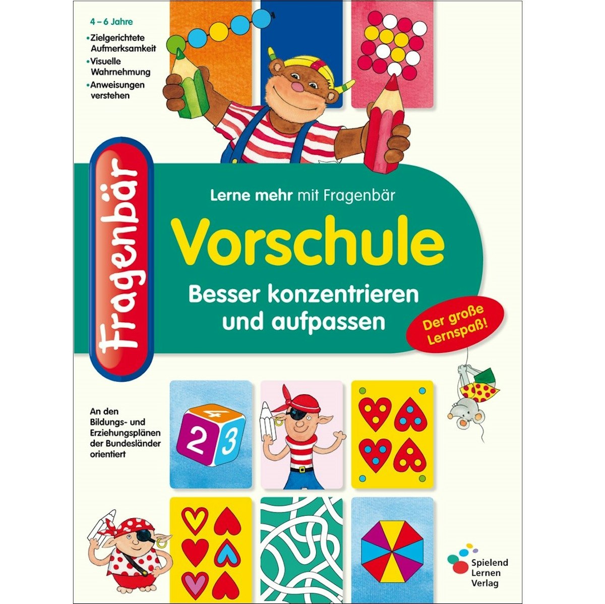 Konzentrationsübung ab 4 Jahre Mitmachbuch
