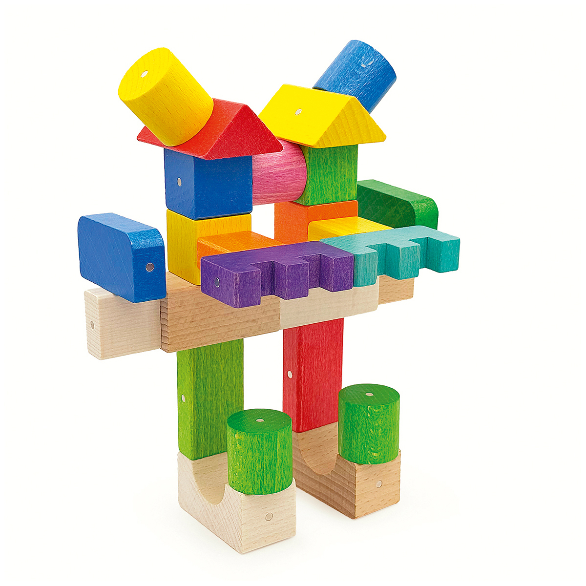 Kooglo 100 Teile natur und farbig Kooglo 100 Teile natur und farbig