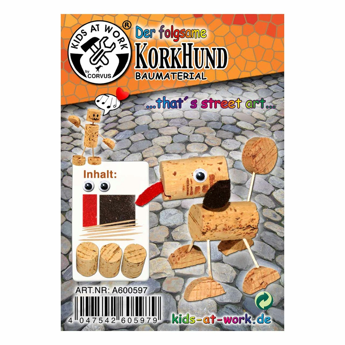 Kork Bastelset – Kork Hund