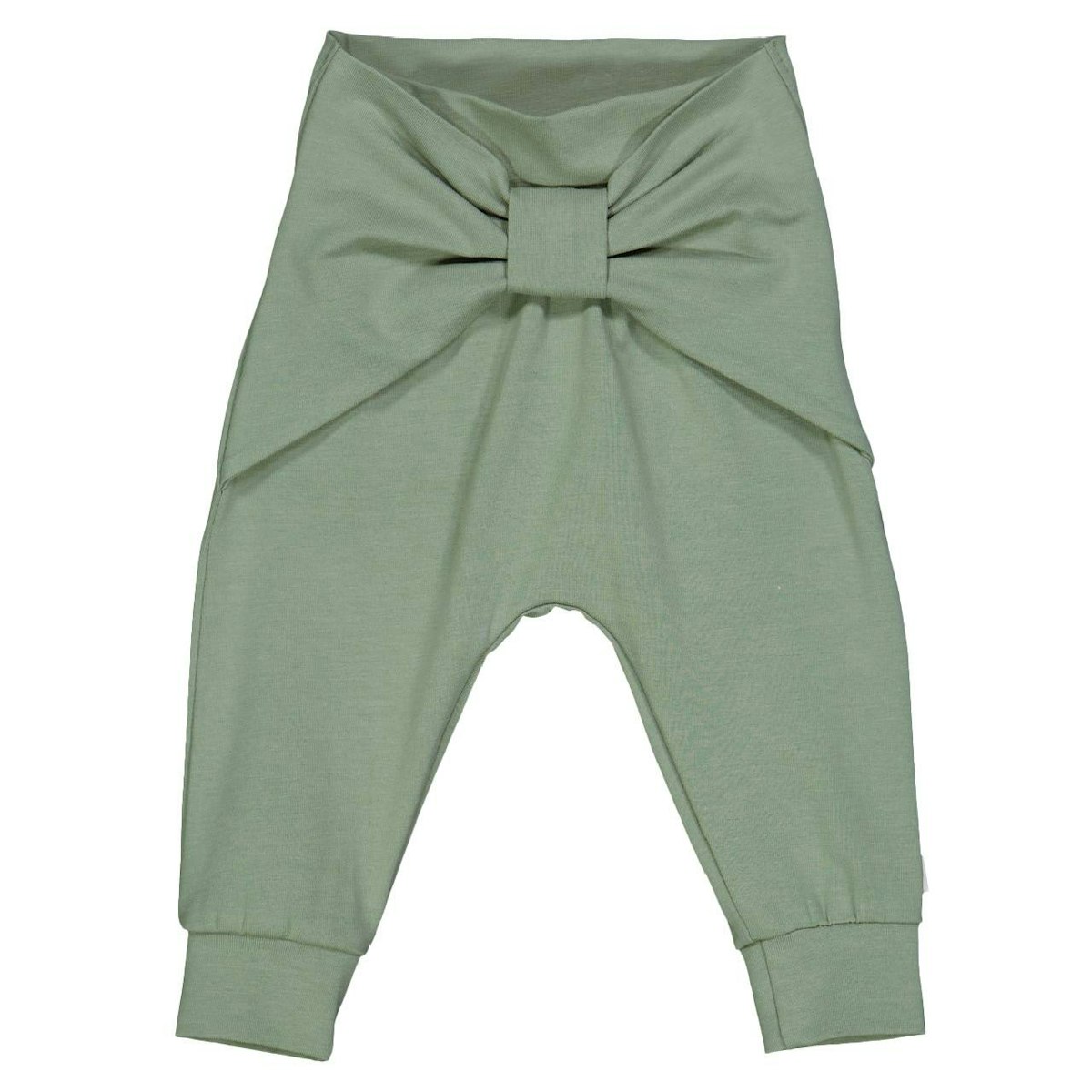 Krabbelhose Schleife khakigrün 92