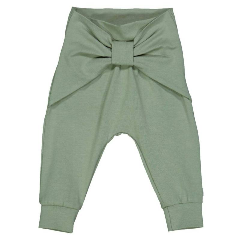 Krabbelhose Schleife khakigrün 92