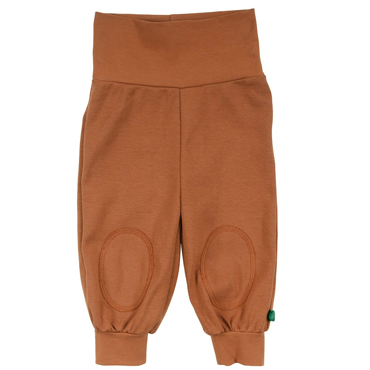 Krabbelhose mit breitem Bund in braun 62