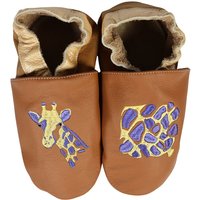 Krabbelschuhe Giraffe nougat 32/33 (6 - 8½  Jahre) Krabbelsohle