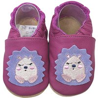 Krabbelschuhe Igel lila