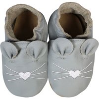 Krabbelschuhe Mäusenase weiß