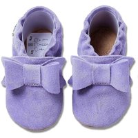 Krabbelschuhe Schleife flieder