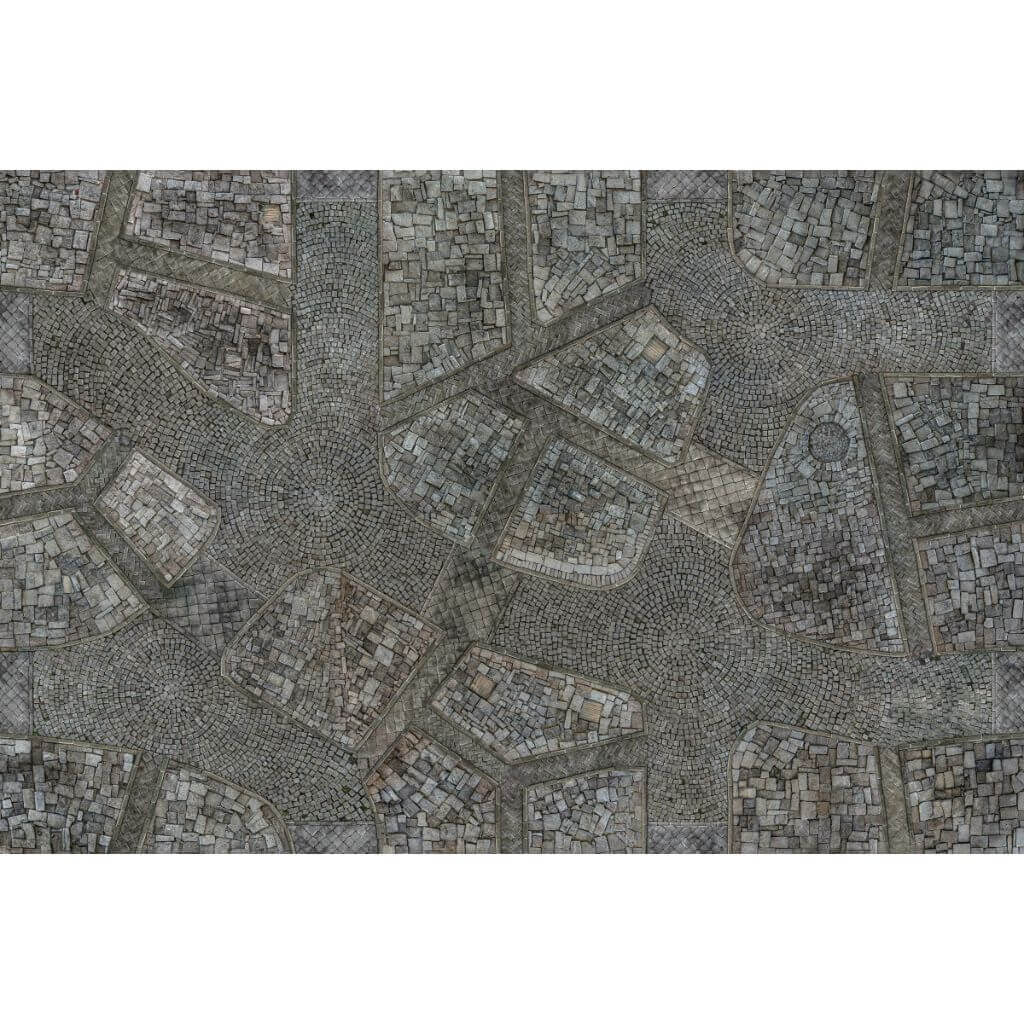Kraken Wargames Gaming Matte - Cobblestone City 6x4 2.0