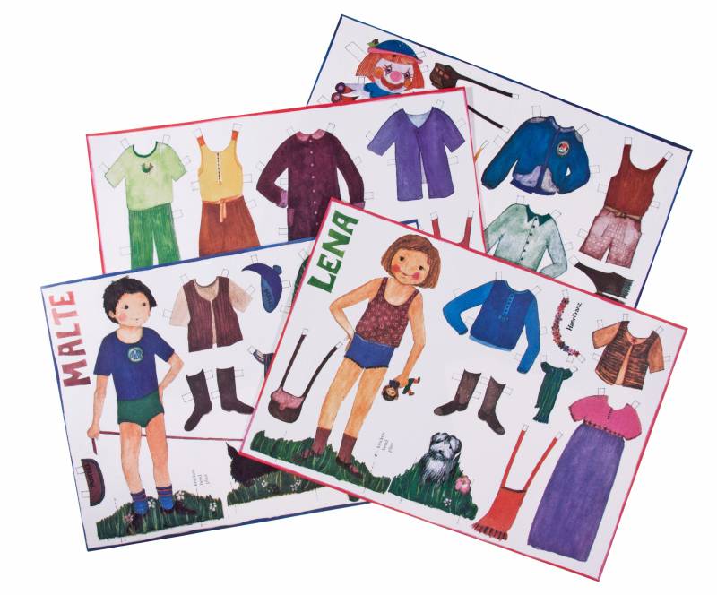 Kraul - Ausschneide-Bastelbogen Anziehpuppen Kraul - Ausschneide-Bastelbogen Anziehpuppen