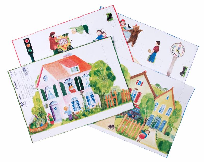 Kraul - Ausschneide-Bastelbogen Haus und Spiel