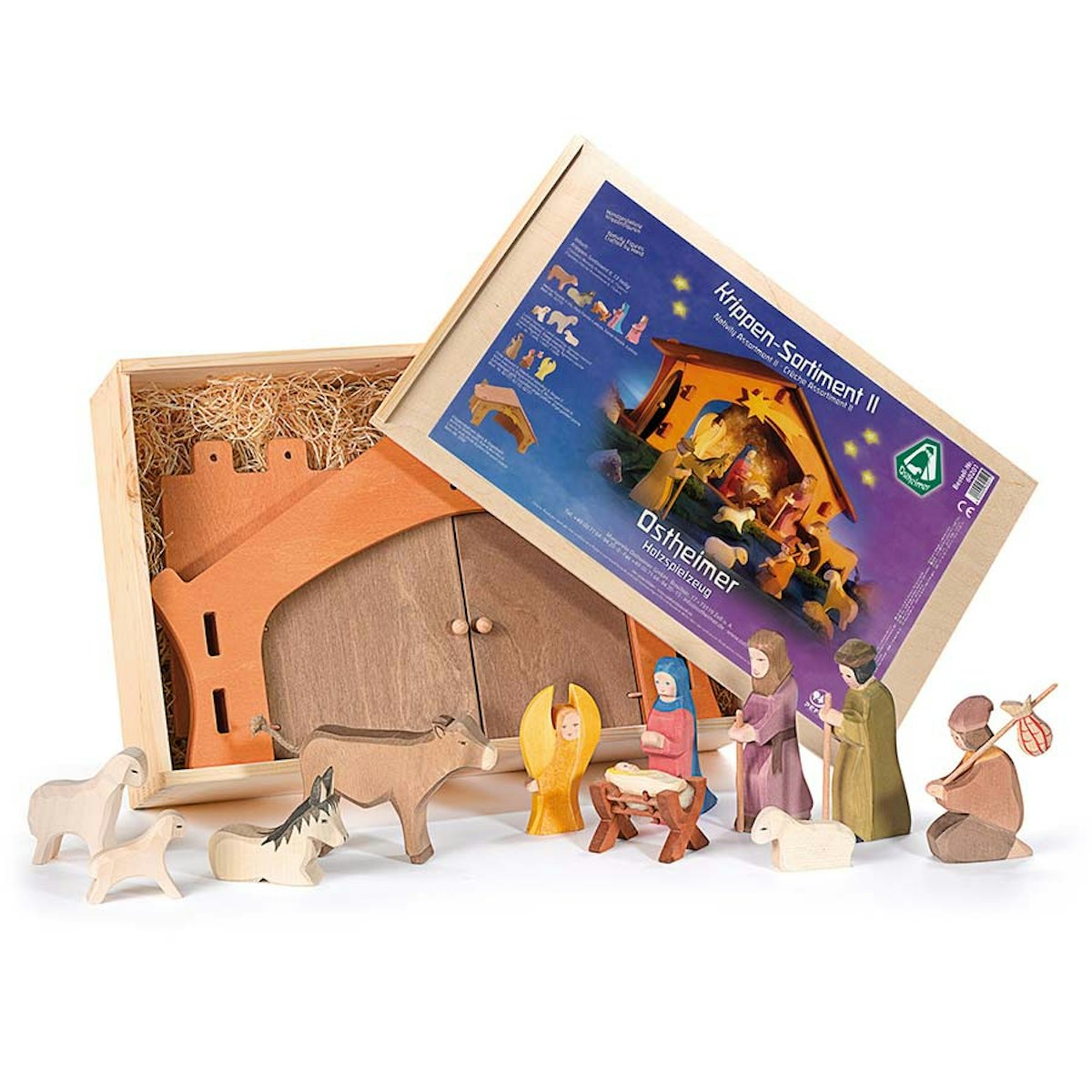 Krippenfiguren Set Sortiment 13 Teile